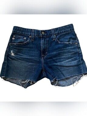 Ag Adriano Goldschmied Ex-boyfriend Slim Cut-off Denim Cutoff Shorts - Size 26